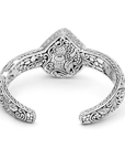 Majestic March – Balinese Artisan Elephant Bangle in Sterling Silver