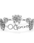 Balinese Artisan Sterling Silver Butterfly Motif Bracelet