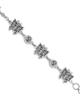 Balinese Artisan Sterling Silver Butterfly Motif Bracelet