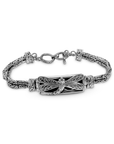 Balinese Artisan 925 Sterling Silver Dragonfly Bracelet