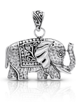 Bali Artisanal Sterling Silver Elephant Pendant