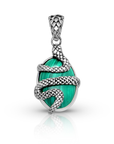 Balinese Artisan 925 Sterling Silver Serpent Pendant