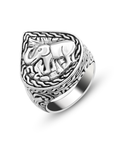 Balinese Artisan 925 Sterling Silver Majestic Elephant Ring