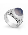Balinese Artisan Handcrafted Sterling Silver Moonstone Ring