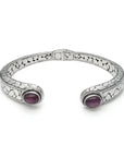 Elegant Star Saphire Bali Bangle Bracelet