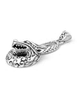 Spirit of the Dragon: Artisan Silver Pendant from Bali