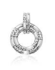 Circle of Serenity: Artisan Sterling Silver Pendant from Bali