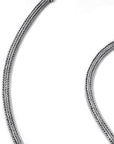 Blossom Layers: Handcrafted Sterling Silver Bali Statement Necklace