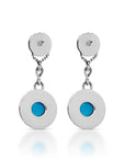 Artisinal Bali Sterling Silver Turquoise Earrings
