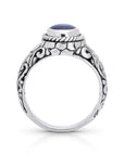 Majestic Boulder Opal Sterling Silver Bali Ring