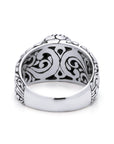 Majestic Boulder Opal Sterling Silver Bali Ring