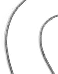 Sterling Silver Crescent Turquoise Bali Necklace