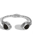 Hearts of the Sea Black Shell Sterling Silver Bangle