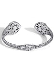 Hearts of the Sea Black Shell Sterling Silver Bangle