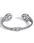 Hearts of the Sea Black Shell Sterling Silver Bangle
