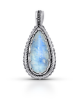 Enchanted Balinese Sterling Silver Moonstone Pendant