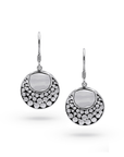 Balinese Artisan Sterling Silver Round Earrings