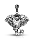 Balinese Artisan 925 Sterling Silver Majestic Elephant Pendant