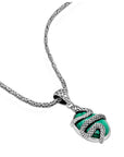 Balinese Artisan 925 Sterling Silver Serpent Pendant