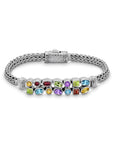 Serenade of Colors Bracelet Balinese Artisanal Sterling Silver Bracelet