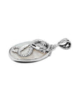 Bali Artisan Dragon Sterling Silver Pendant with Mother of Pearl