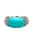 Balinese Artisan Sterling Silver Ring with Turquoise Gemstone