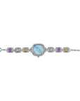 Bali Artisan Sterling Silver Multistone and Conch Watch