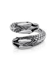 Balinese Artisan 925 Sterling Silver Dual Dragon Ring