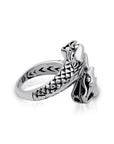 Balinese Artisan 925 Sterling Silver Dual Dragon Ring