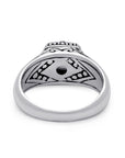 Balinese Artisanal Sterling Silver and Moonstone Ring