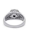 Balinese Artisanal Sterling Silver and Moonstone Ring