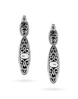 Elegant Bali Sterling Silver Drop Down Earrings