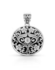 Radiance of Bali: Multi-Stone Sterling Silver Pendant