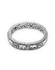 Balinese Artisan 925 Sterling Silver Majestic Elephants Bangle