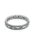 Balinese Artisan 925 Sterling Silver Majestic Elephants Bangle