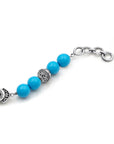Balinese Artisan Sterling Silver Turquoise Bead Bracelet