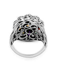 Balinese Artisan Rainbow Multistone Sterling Silver Ring