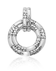 Circle of Serenity: Artisan Sterling Silver Pendant from Bali