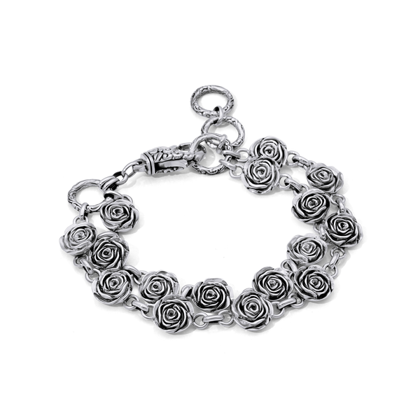 Balinese Artisan Sterling Silver Blossoming Bracelet