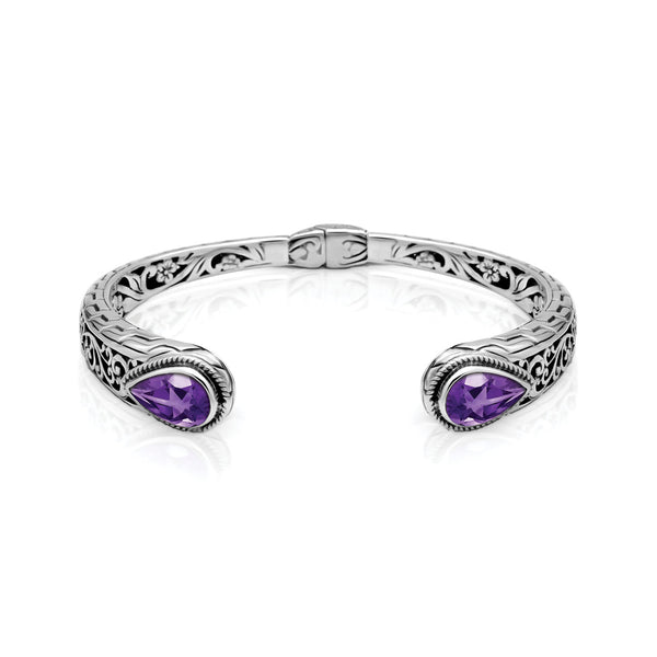 Amethyst Harmony Balinese Bangle