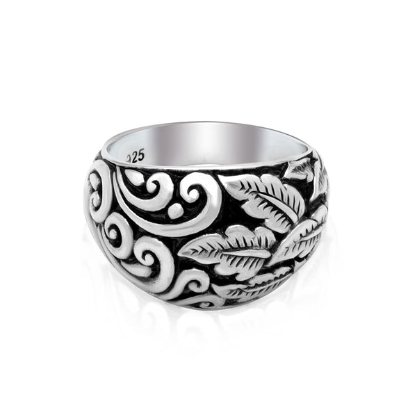 Balinese Artisan 925 Sterling Silver Nature's Kiss Ring