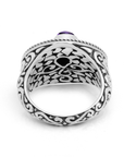 Amethyst Balinese Motif Ring