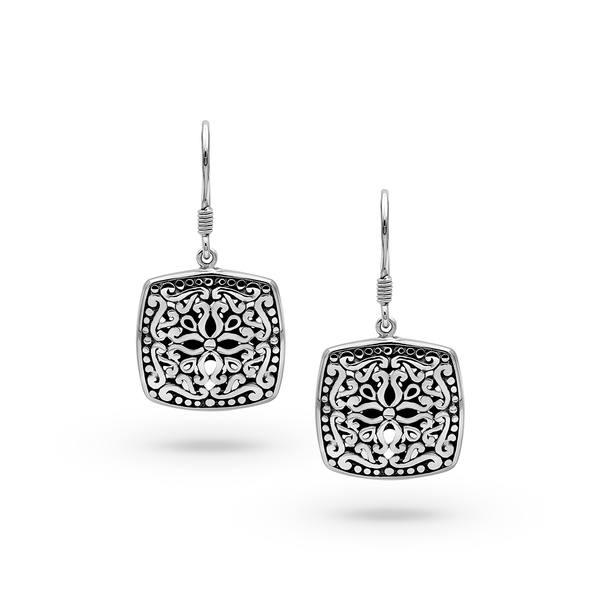 Bali Artisanal Sterling Silver Cushion Earring
