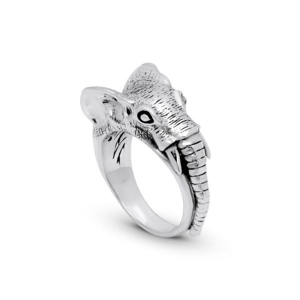 Balinese Sterling Silver Mystic Elephant Ring