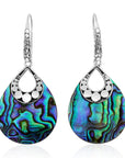 Balinese Artisan 925 Sterling Silver Dangling Earring with Abalone