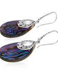 Balinese Artisan 925 Sterling Silver Dangling Earring with Abalone