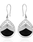 Balinese Artisan 925 Sterling Silver Dangling Earring with Abalone