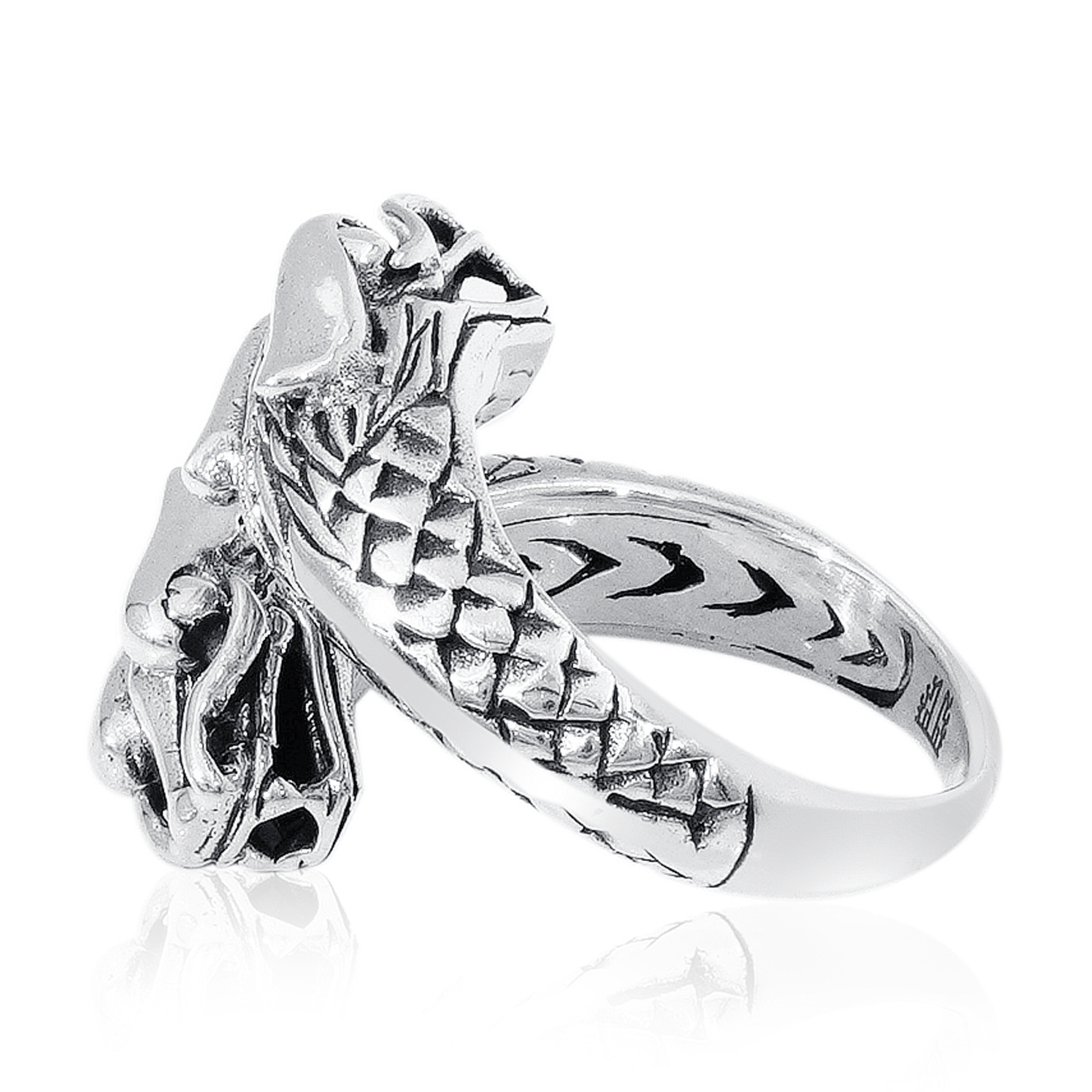 Balinese Artisan 925 Sterling Silver Dragon Ring