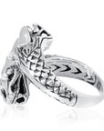 Balinese Artisan 925 Sterling Silver Dragon Ring