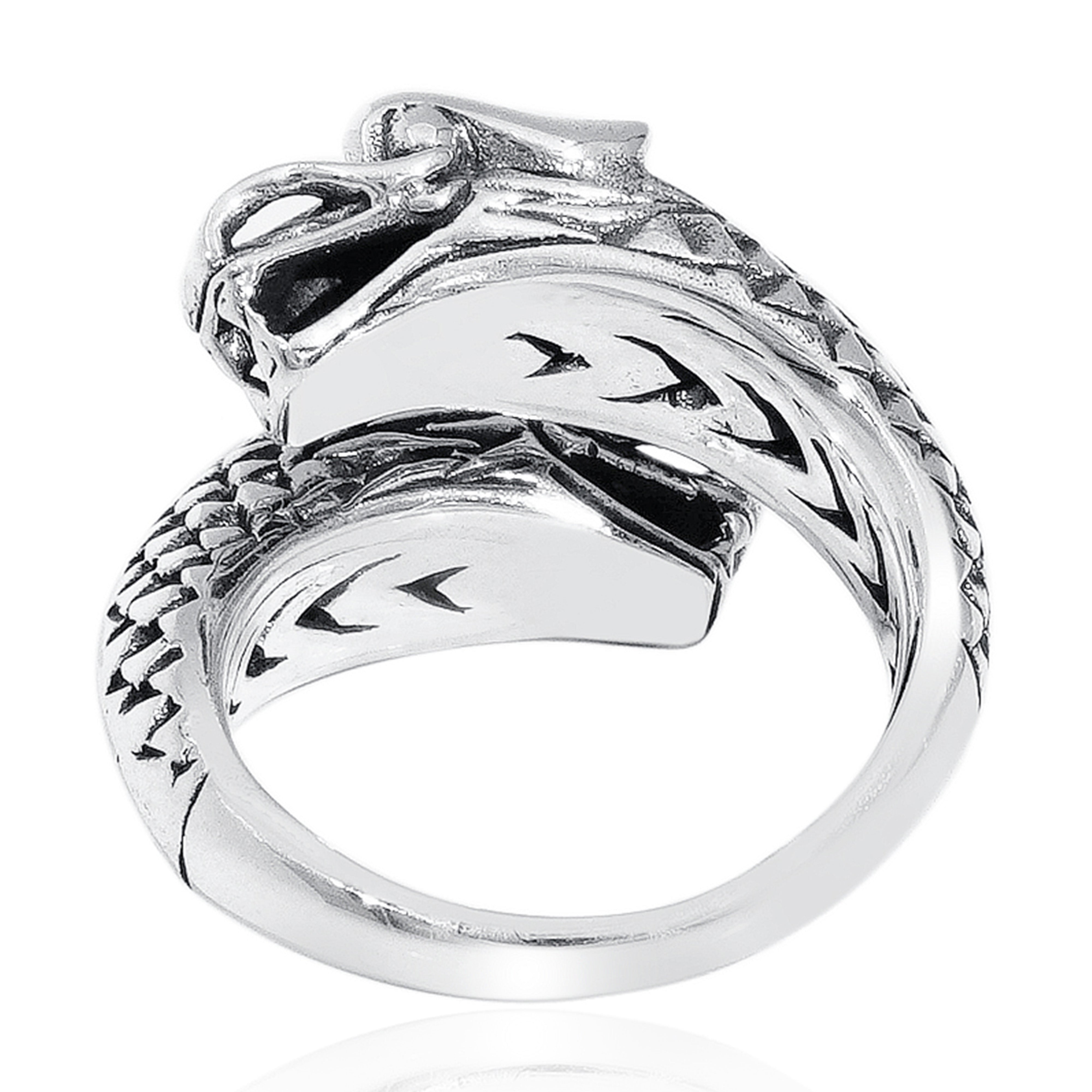 Balinese Artisan 925 Sterling Silver Dragon Ring